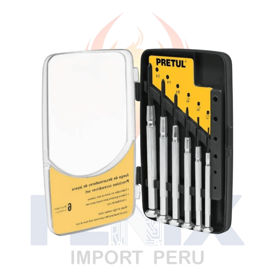 Desarmadores Metalicos De Precision 6pzas Joyero J-dej-6p