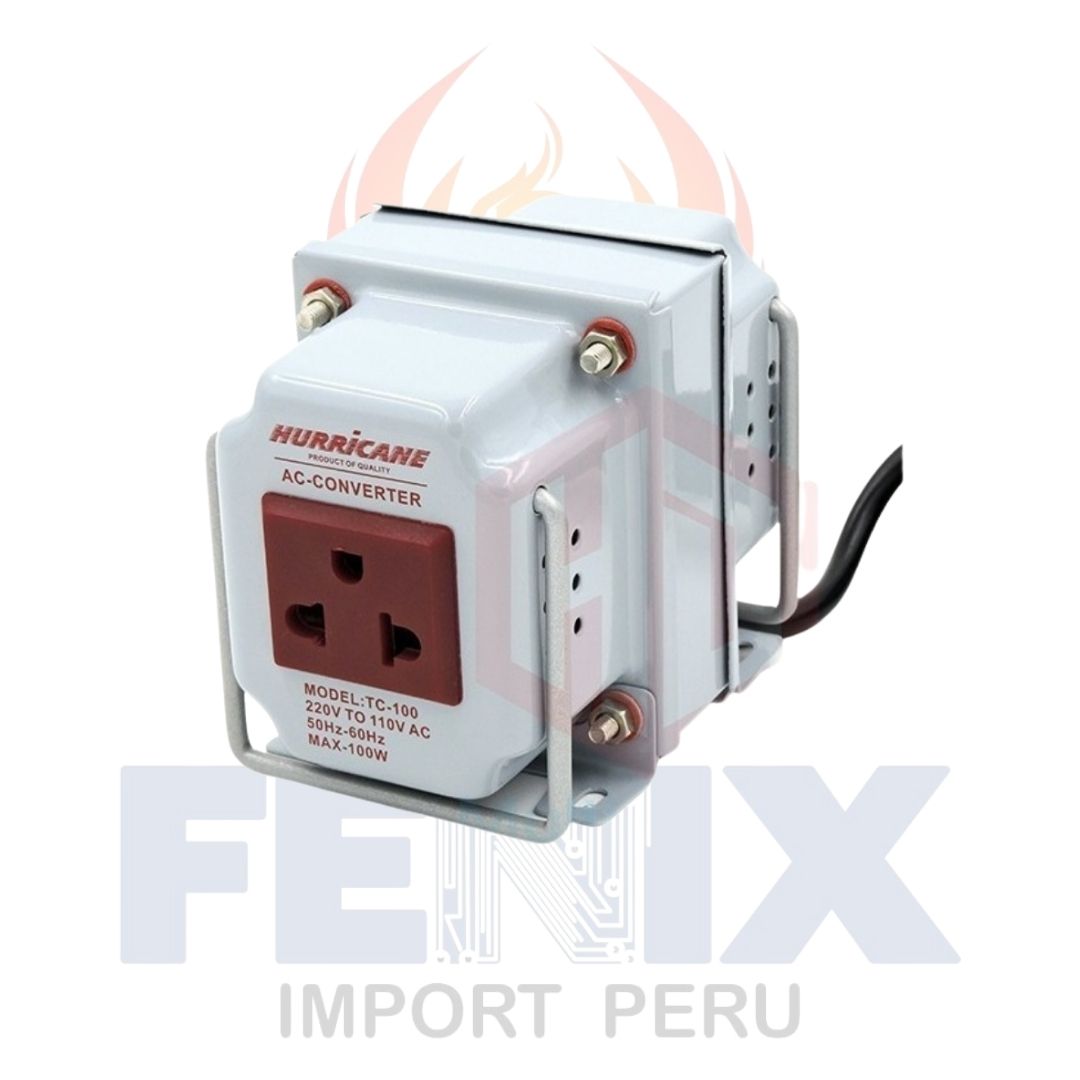 Transformador Hurricane 100w Adaptador 220/110v Ac
