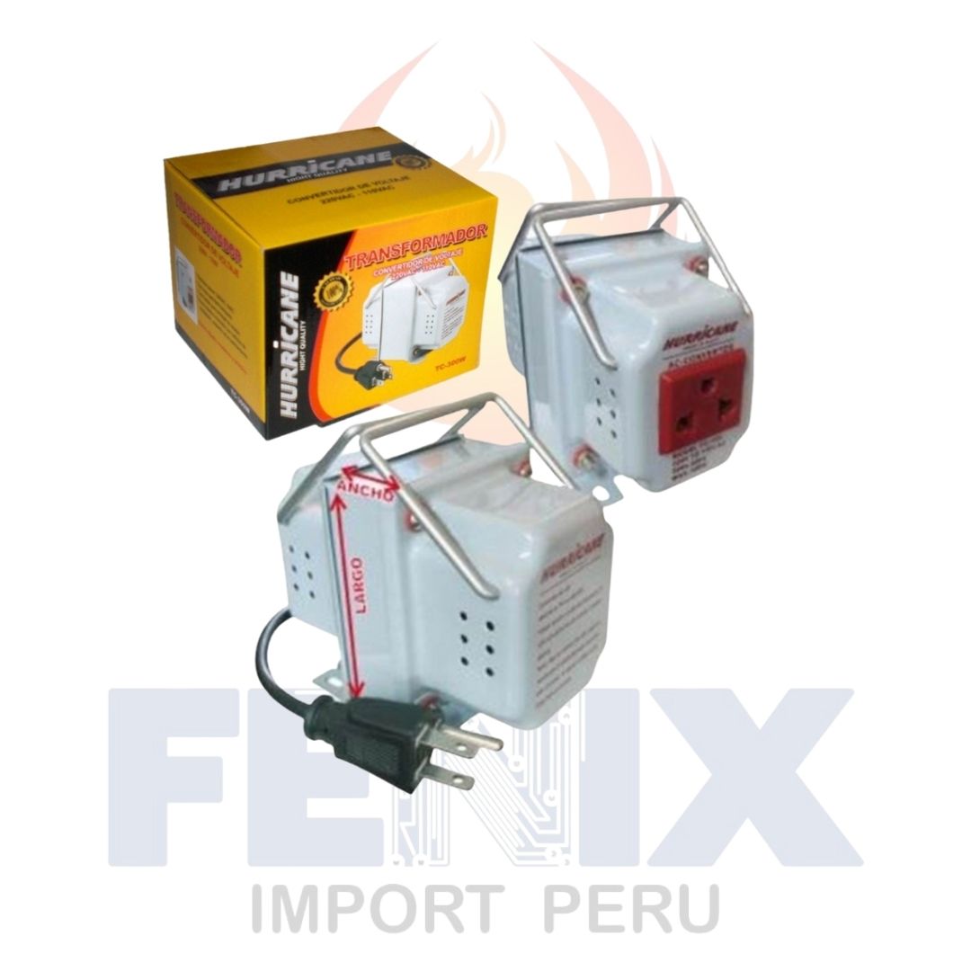 Transformador Hurricane 300w Adaptador 220/110v Ac
