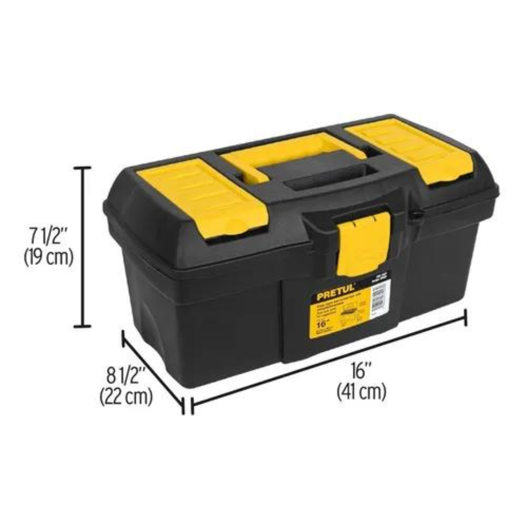 Caja De Herramientas Con Compartimientos Pretul 16 Pulgadas