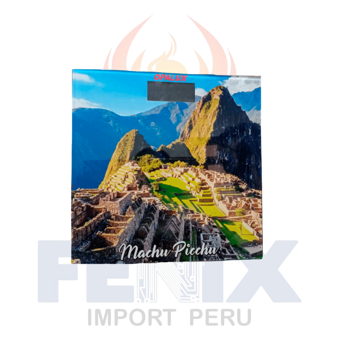 Balanza Electrónica 180kg Op-1604mp Diseño Machu Picchu