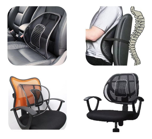Respaldar Lumbar Ergonómico Silla Dolor De Espalda Auto