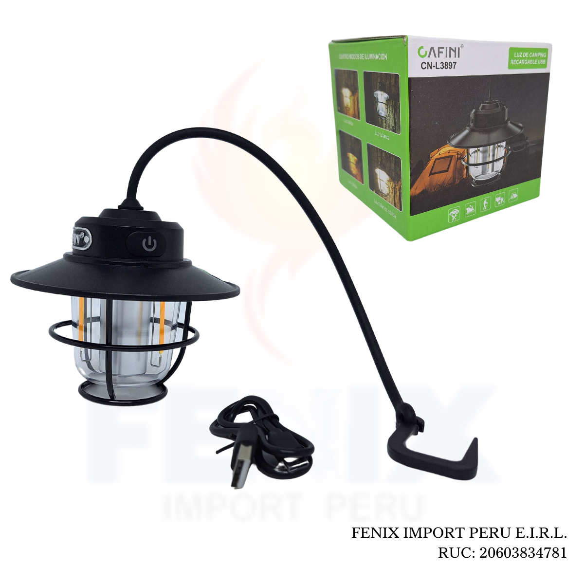Lampara Colgante Camping Cafini CN-L3897