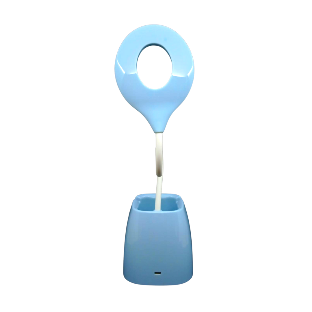 Lampara Led Escritorio Recargable / Porta Lapicero Y Celular