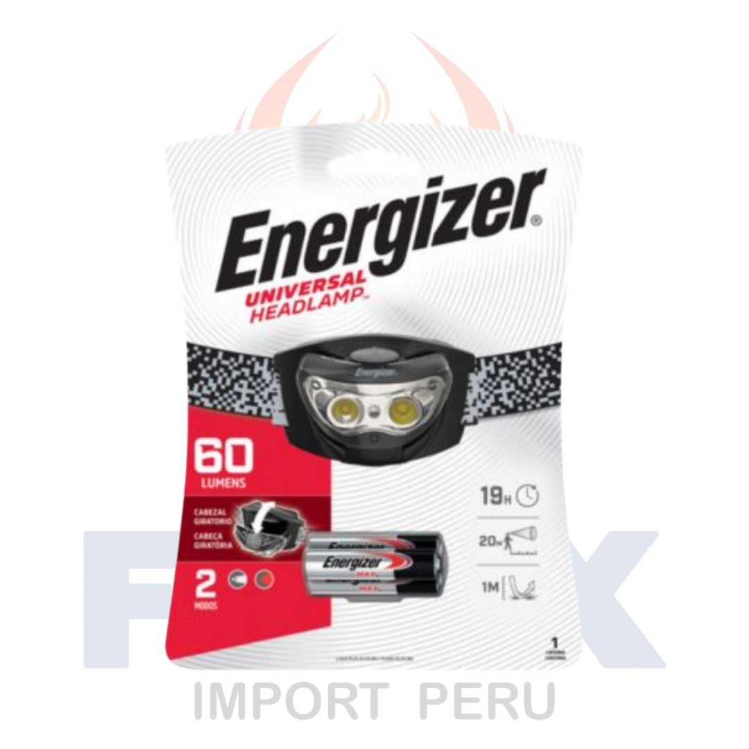 Energizer 60 Lumens Linterna Frontal - Cabeza - Manos Libres