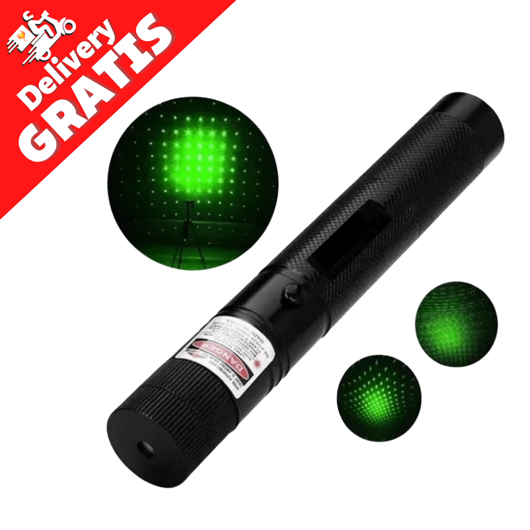 Puntero Laser Verde Recargable Alcance De 10 km