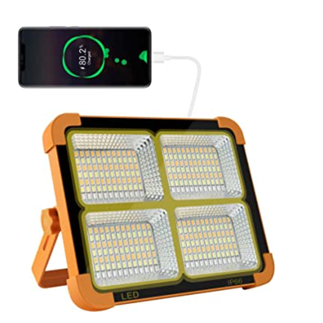 Reflector Led Potente Carga Solar Multifuncional Colgante