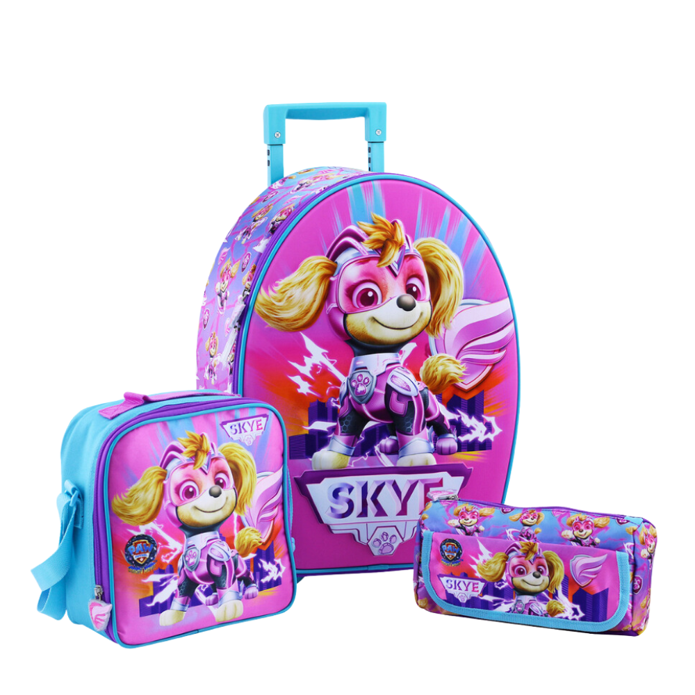 Set Maleta Ranger Grande Eva 3D Paw Patrol Niña Scool