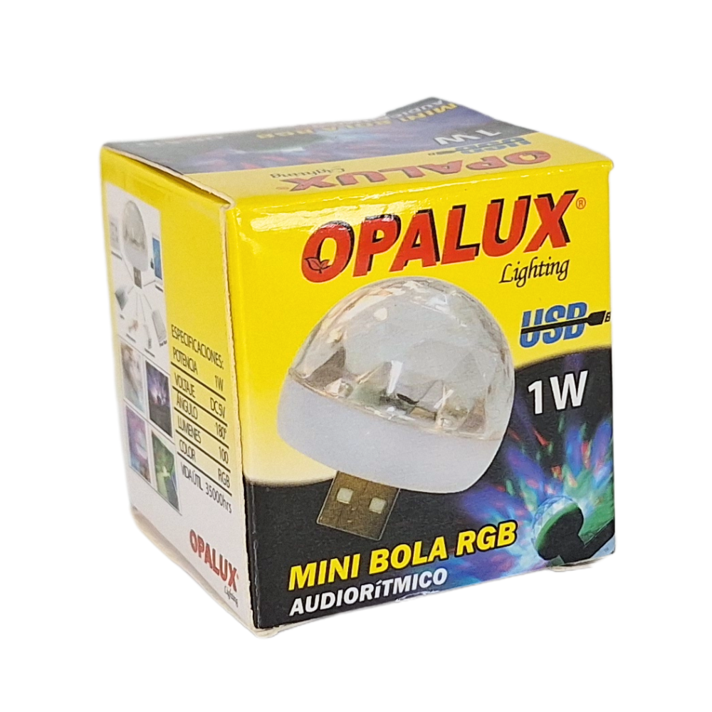 Mini Foco Fiesta Luces De Colores Led 1w Usb Portátil