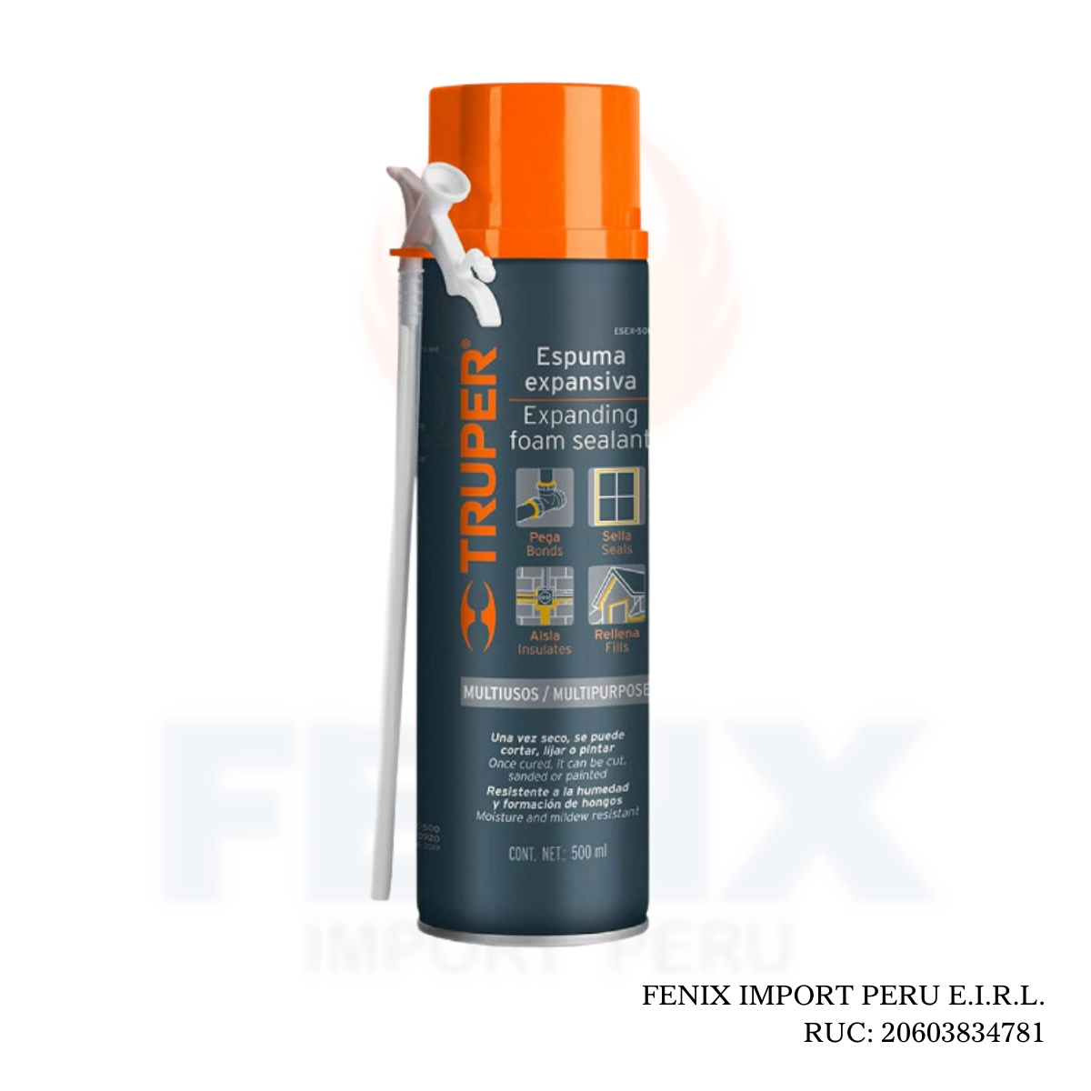 Espuma Expansiva De Poliuretano 500 ml TRUPER - ESEX-500