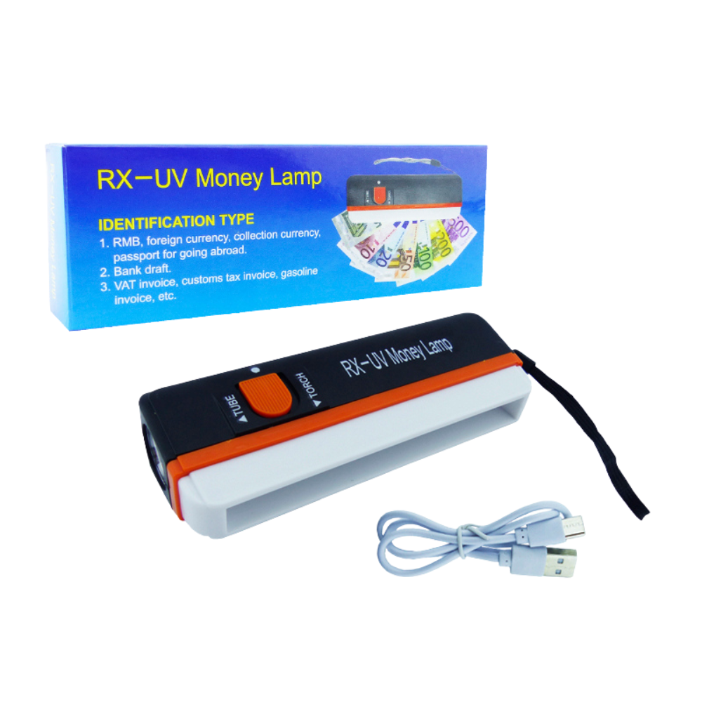 Detector De Billetes Con Linterna RX-UV Recargable