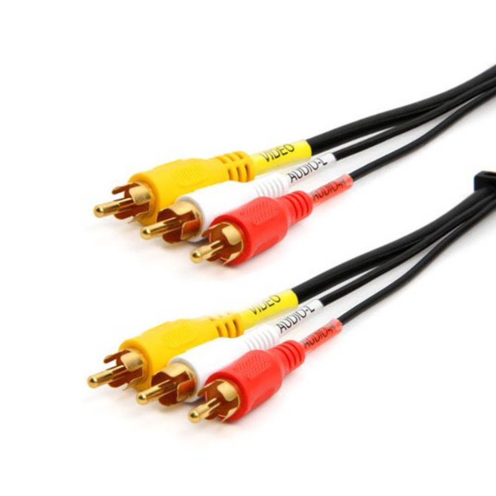 Cable RCA Grueso 1.80 m Punta Dorada                