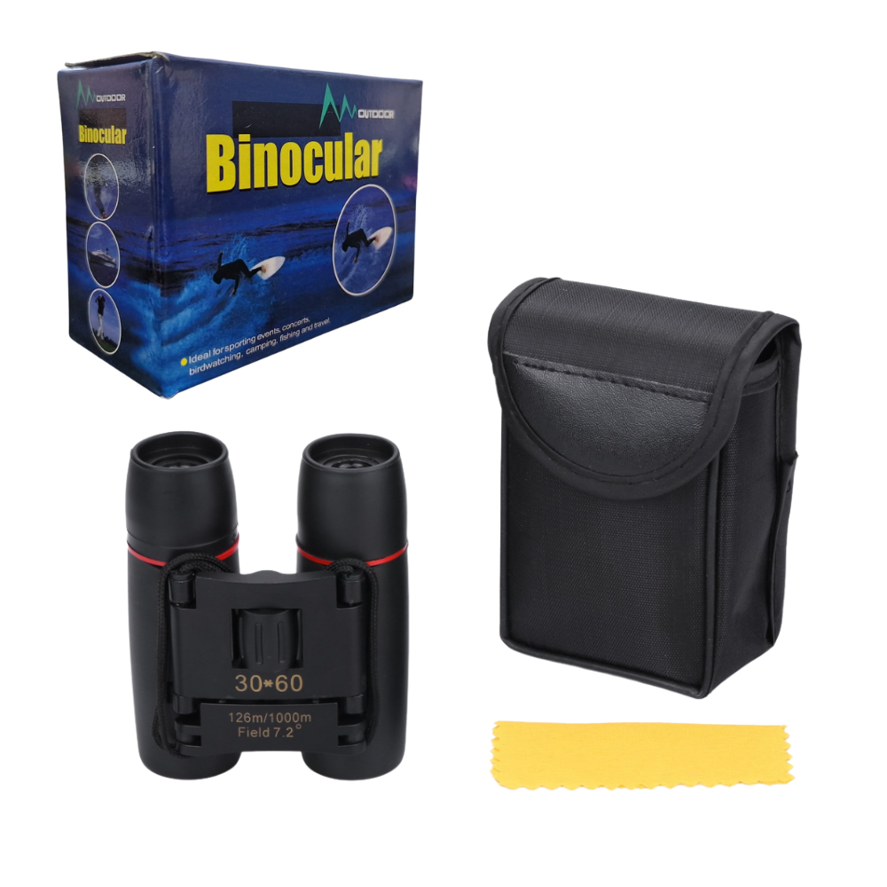 Binoculares Plegables 30x60 Largo Alcance Compacto Camping Galileo