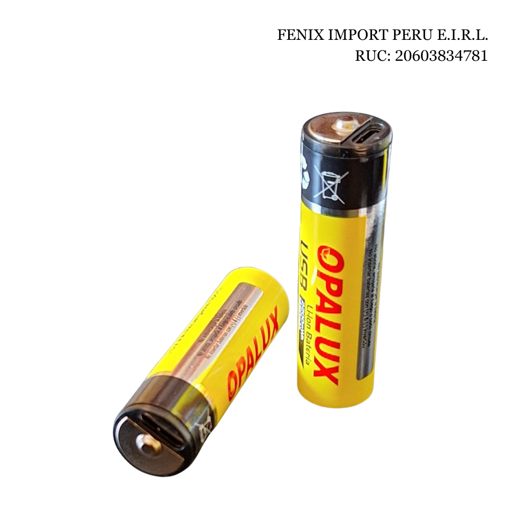 Pilas AA Recargables de Litio X 4 UNDS USB 1,5V