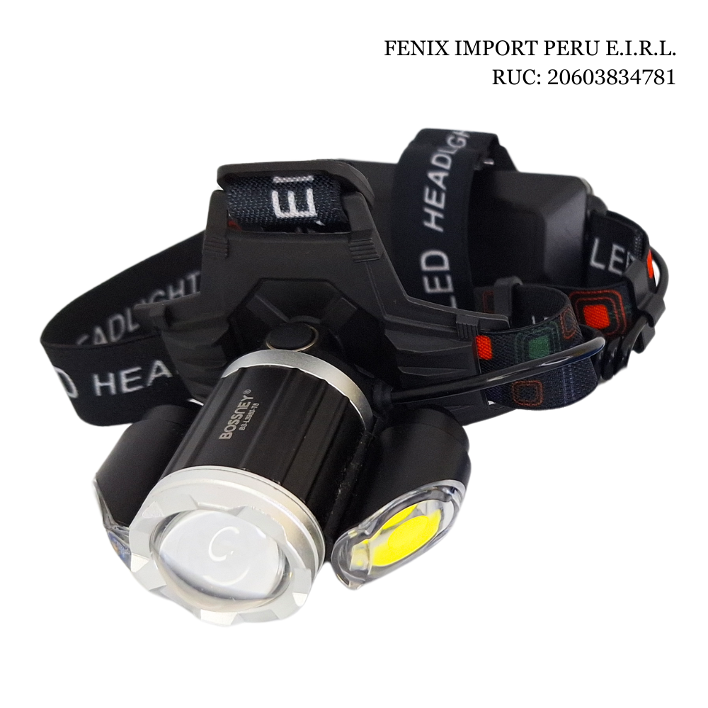 Linterna Frontal  LED multifunción Bossney L3960-T6	