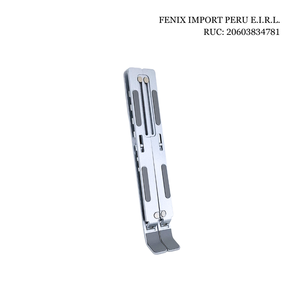 Soporte de Aluminio Plegable Para Laptop Color Plateado