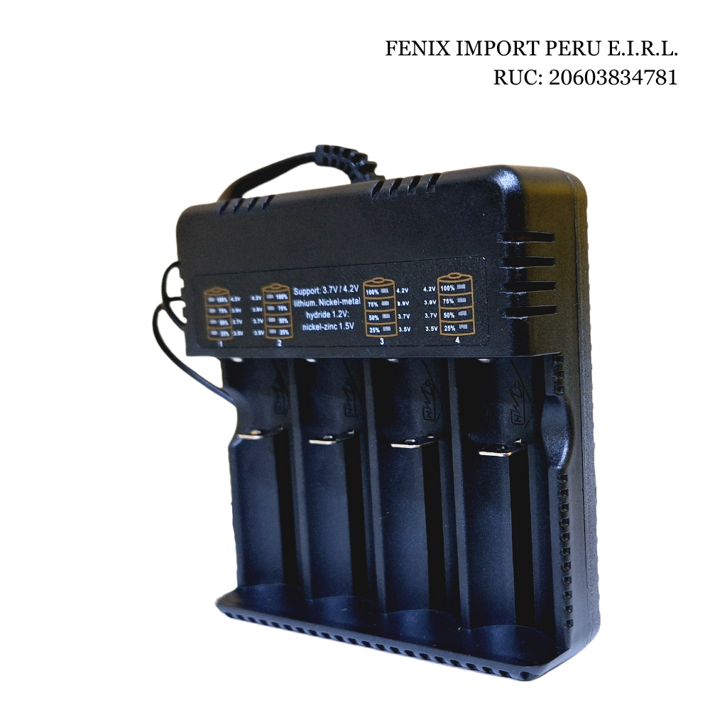 Cargador Multiple de pilas baterías recargables 4 puestos AA AAA Con Indicador