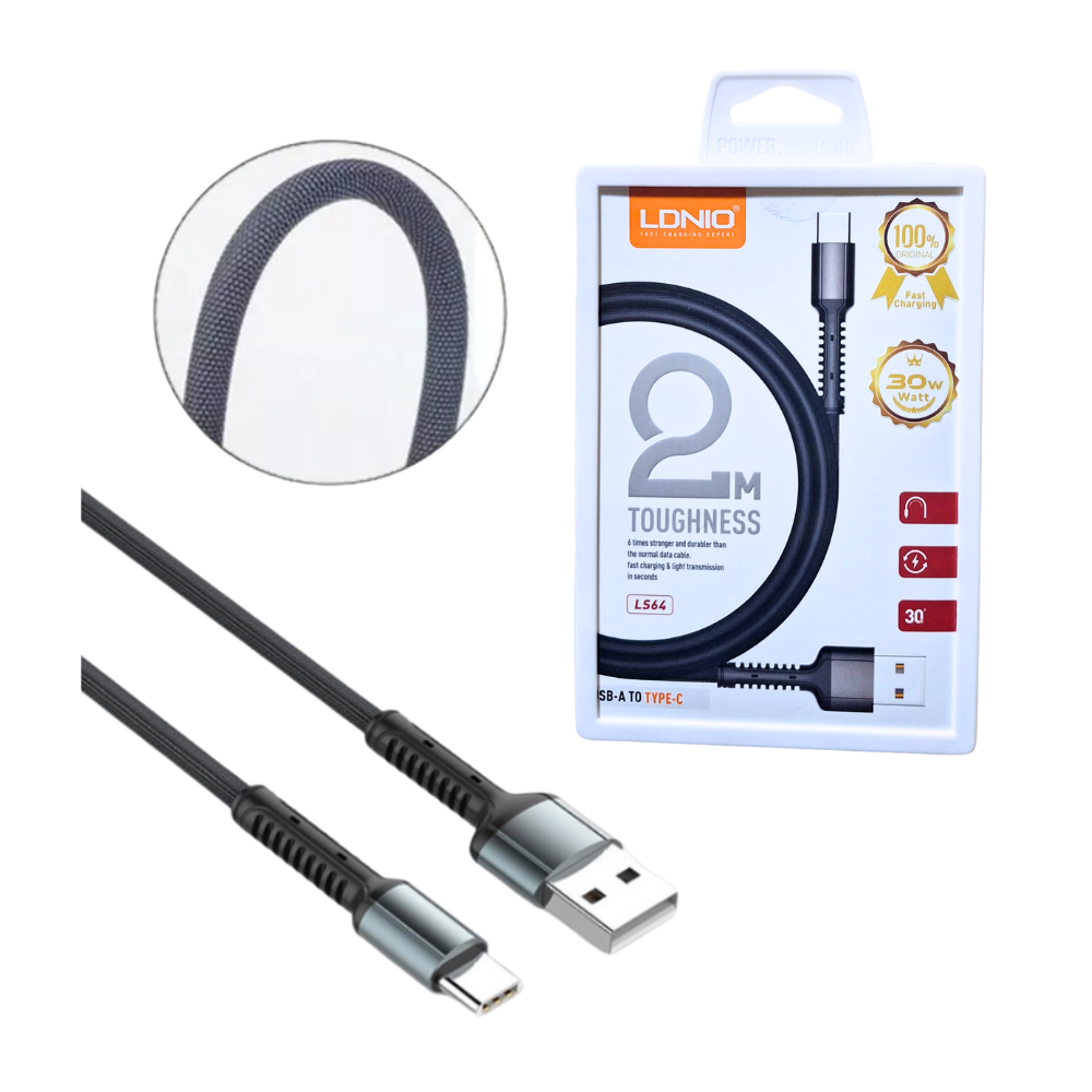 CABLE USB A Tipo C- 2 METROS LDNIO
