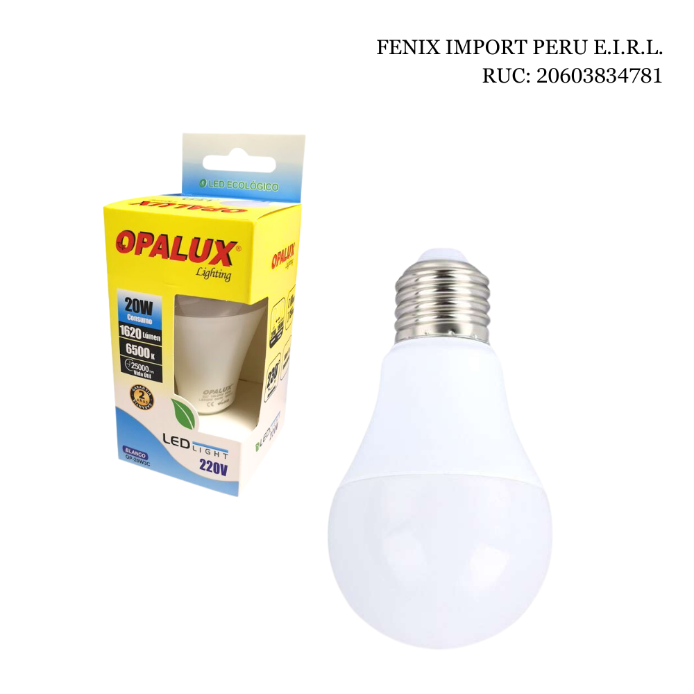 Foco LED 20W Luz Fría OP-20W3C OPALUX