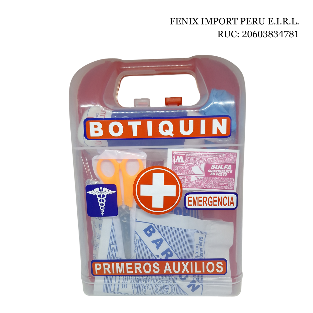Botiquín Portátil De Primeros Auxilios Tipo Maleta