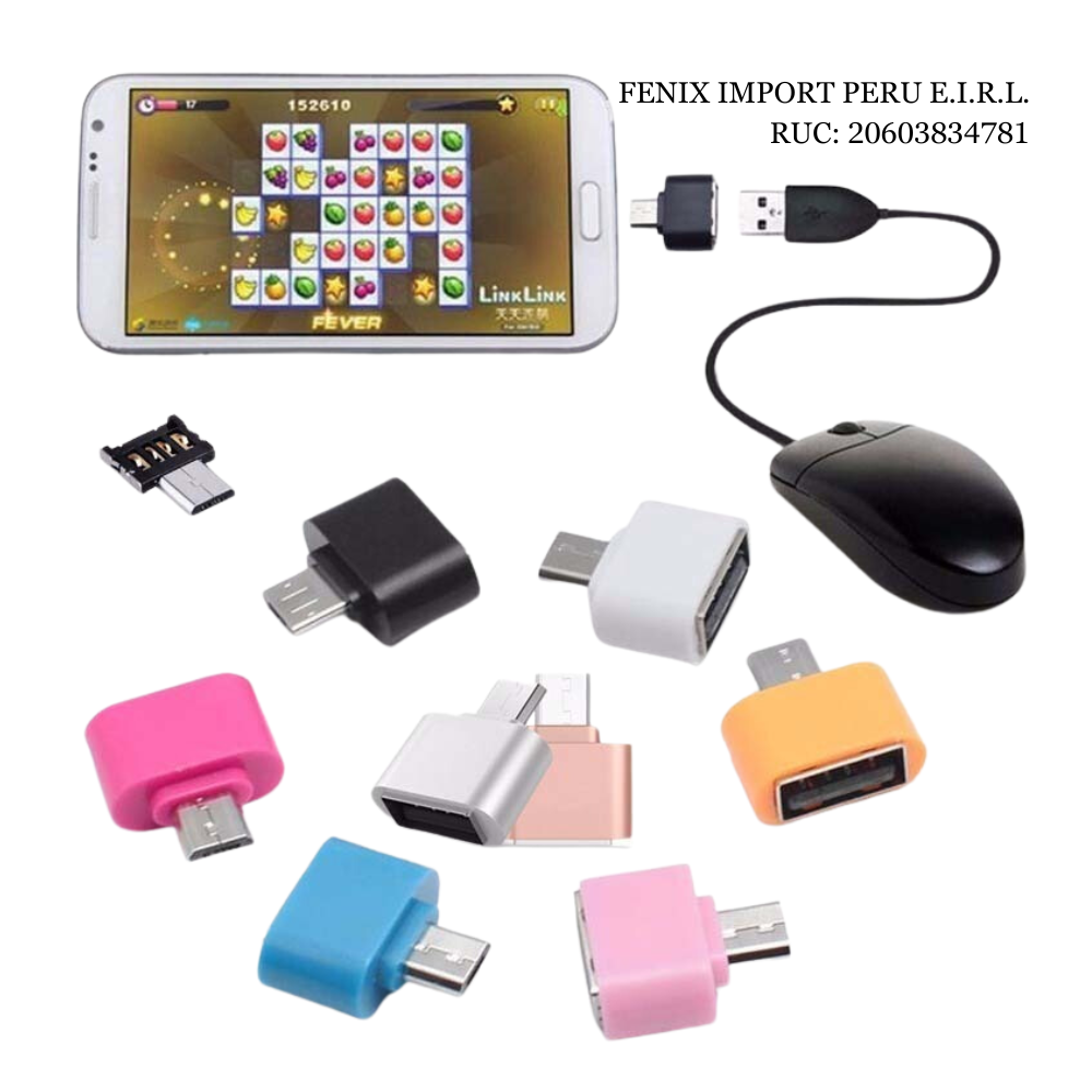 Adaptador Otg Tipo C A Usb Para Celulares Y Otros
