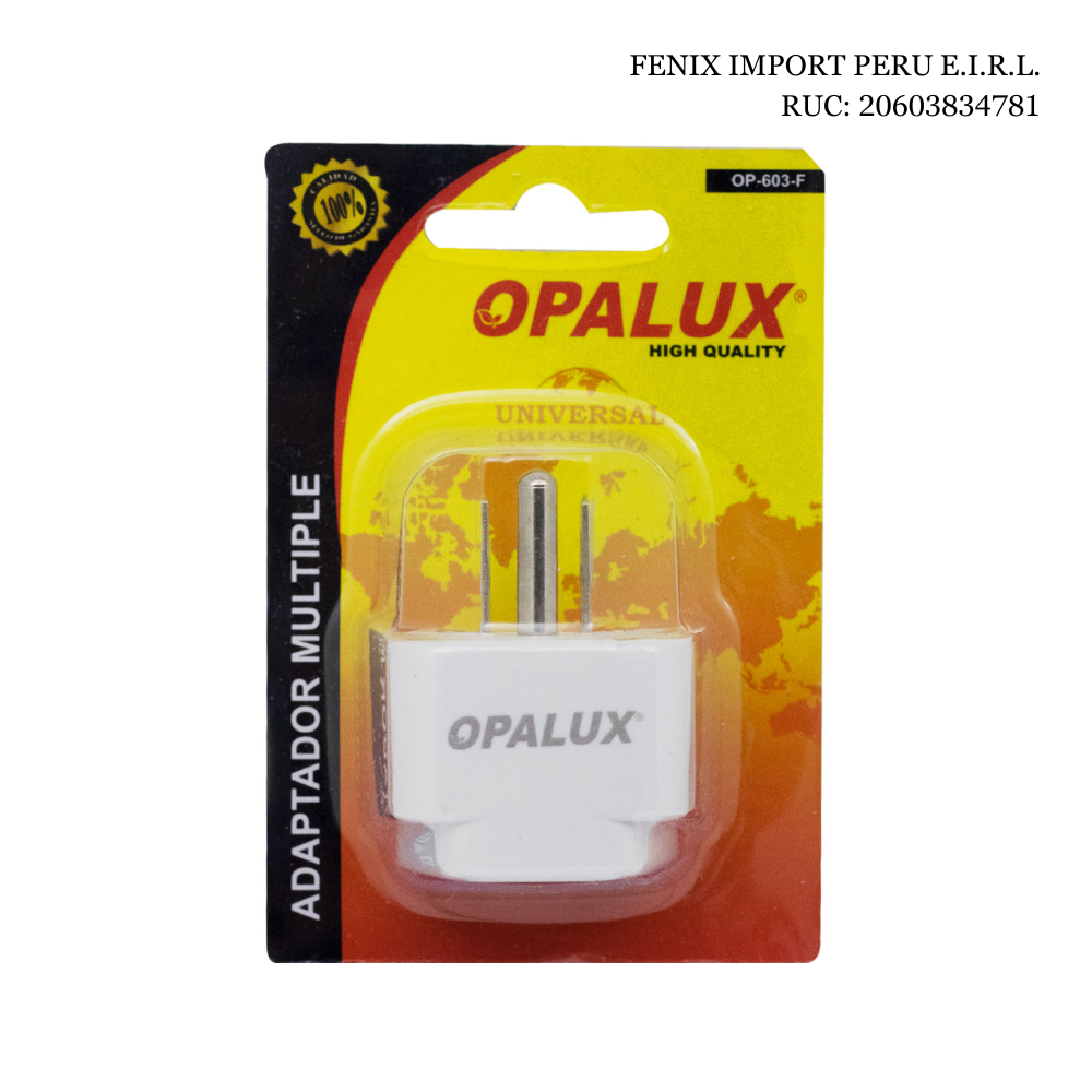 Adaptador Universal de Enchufe OP-603-F Opalux
