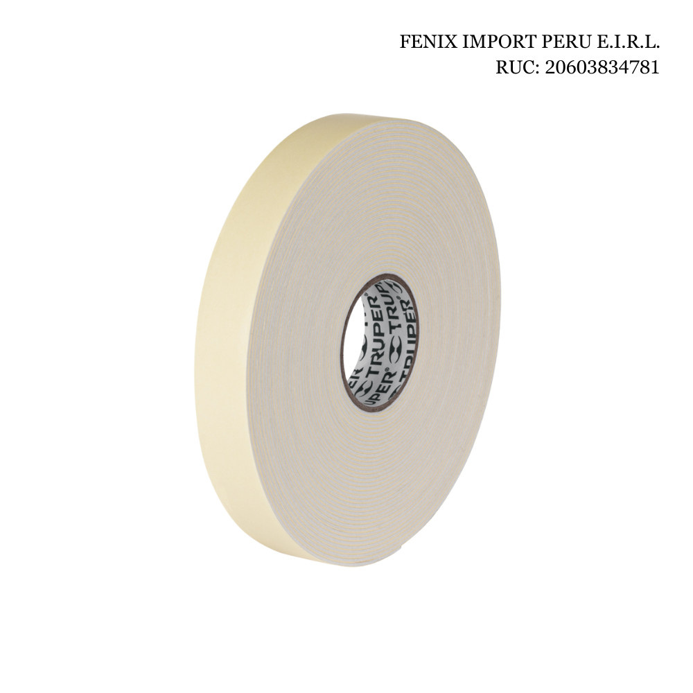 Cinta de montaje doble contacto 10m x 19 mm, Truper