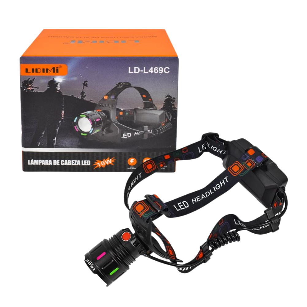 Linterna Led Frontal De Cabeza Recargable Lidimi LD-L469C