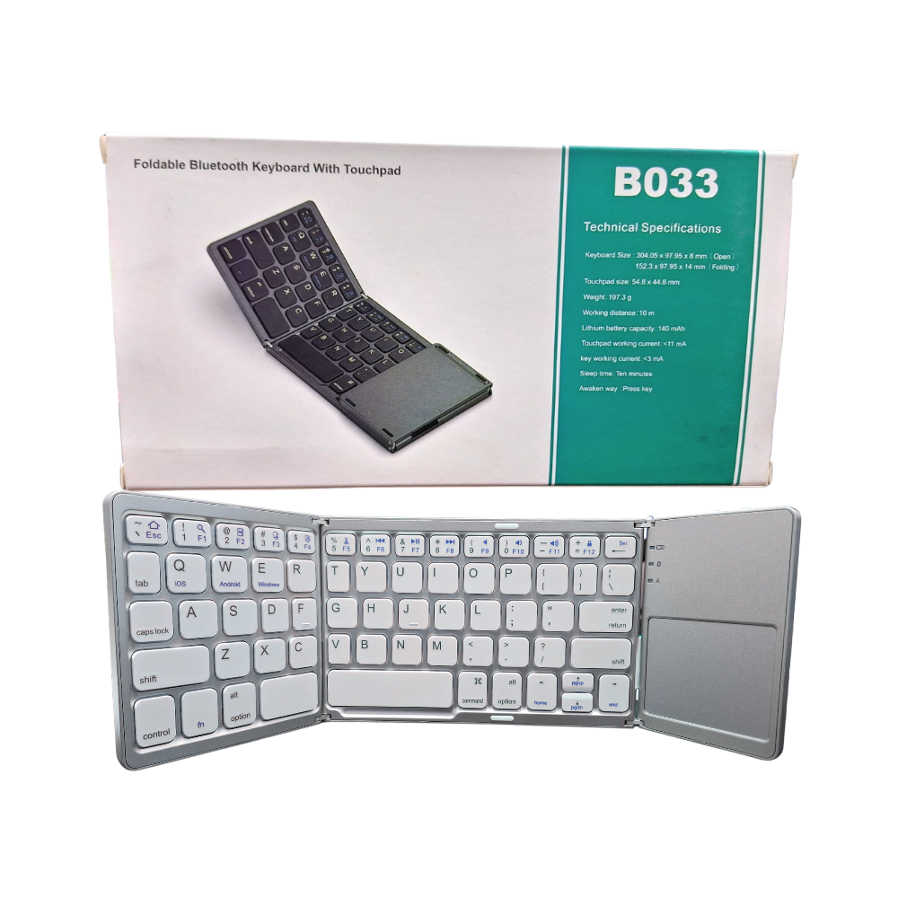 Mini Teclado Inalambrico Bluetooth Plegable