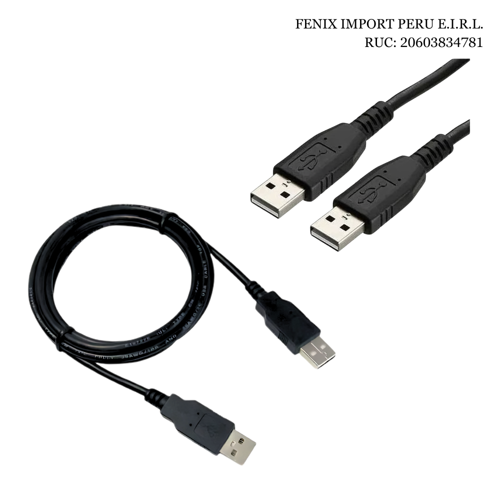 Cable Extension USB 2.0 Macho a Macho 5 Metros Negro