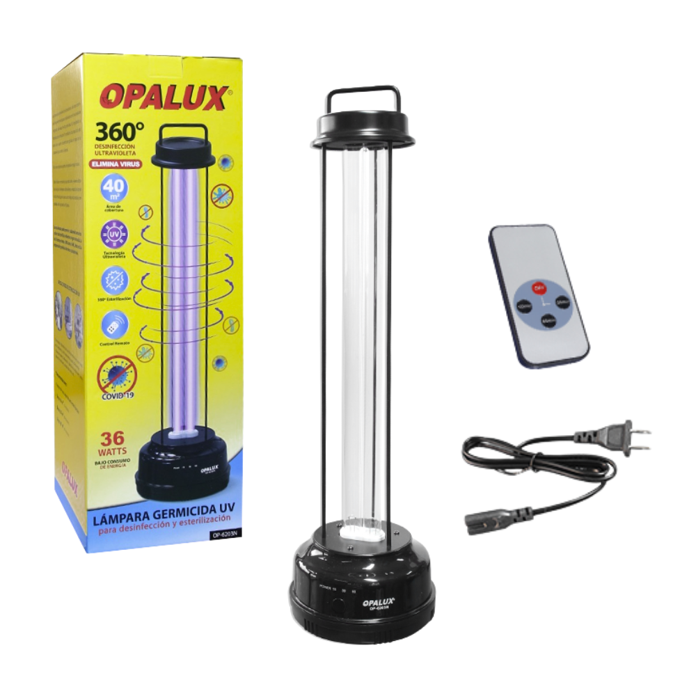  Lampara UV Germicida Opalux 36W con Control Remoto - OP-6203N