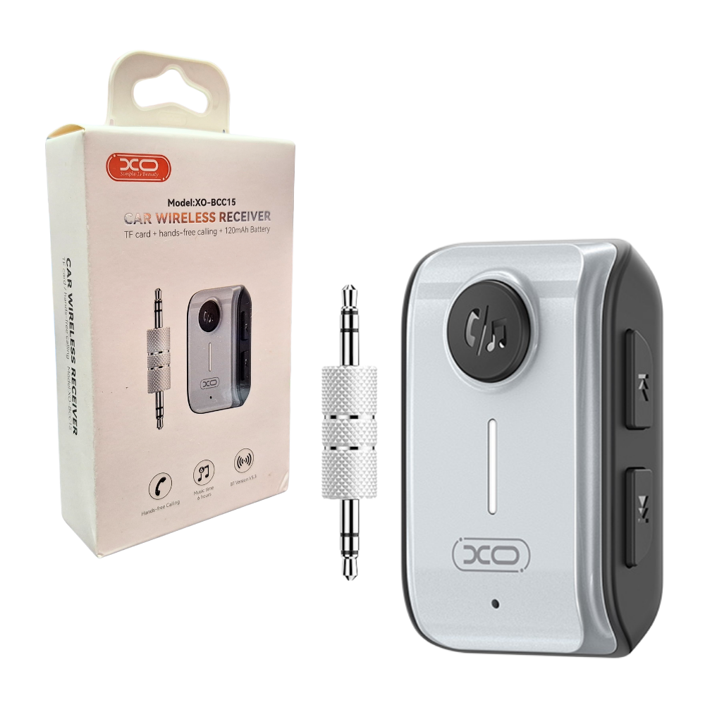 Receptor Bluetooth FM MP3 Jack 3.5 mm Para Autos / Parlantes XO-BCC15
