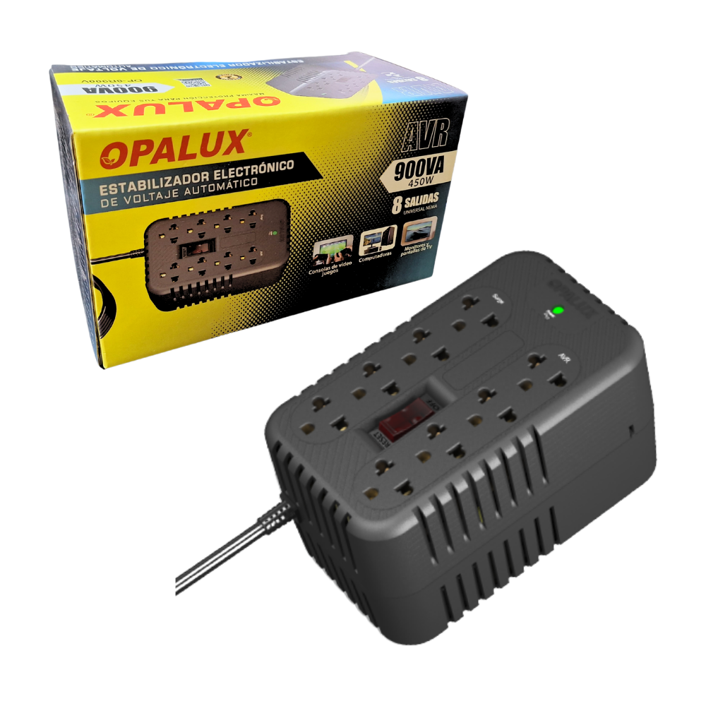 Estabilizador Electronico De Voltaje de 450W Opalux