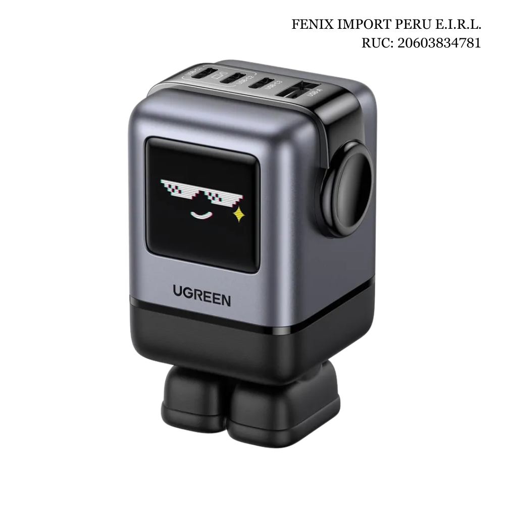 Cubo Cargador UNO RG 100W 3 Puertos Tipo C + 1 Puerto USB UGREEN X688