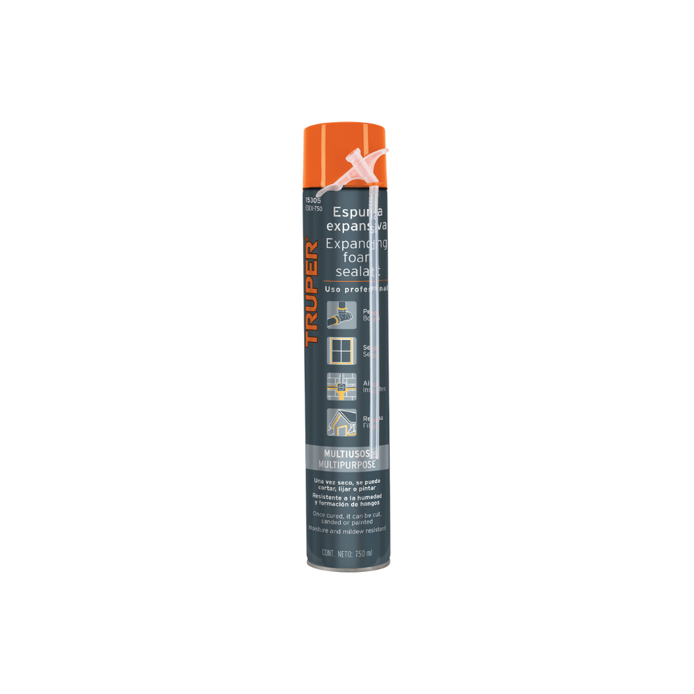 Espuma Expansiva De Poliuretano 750 ml TRUPER - ESEX-750