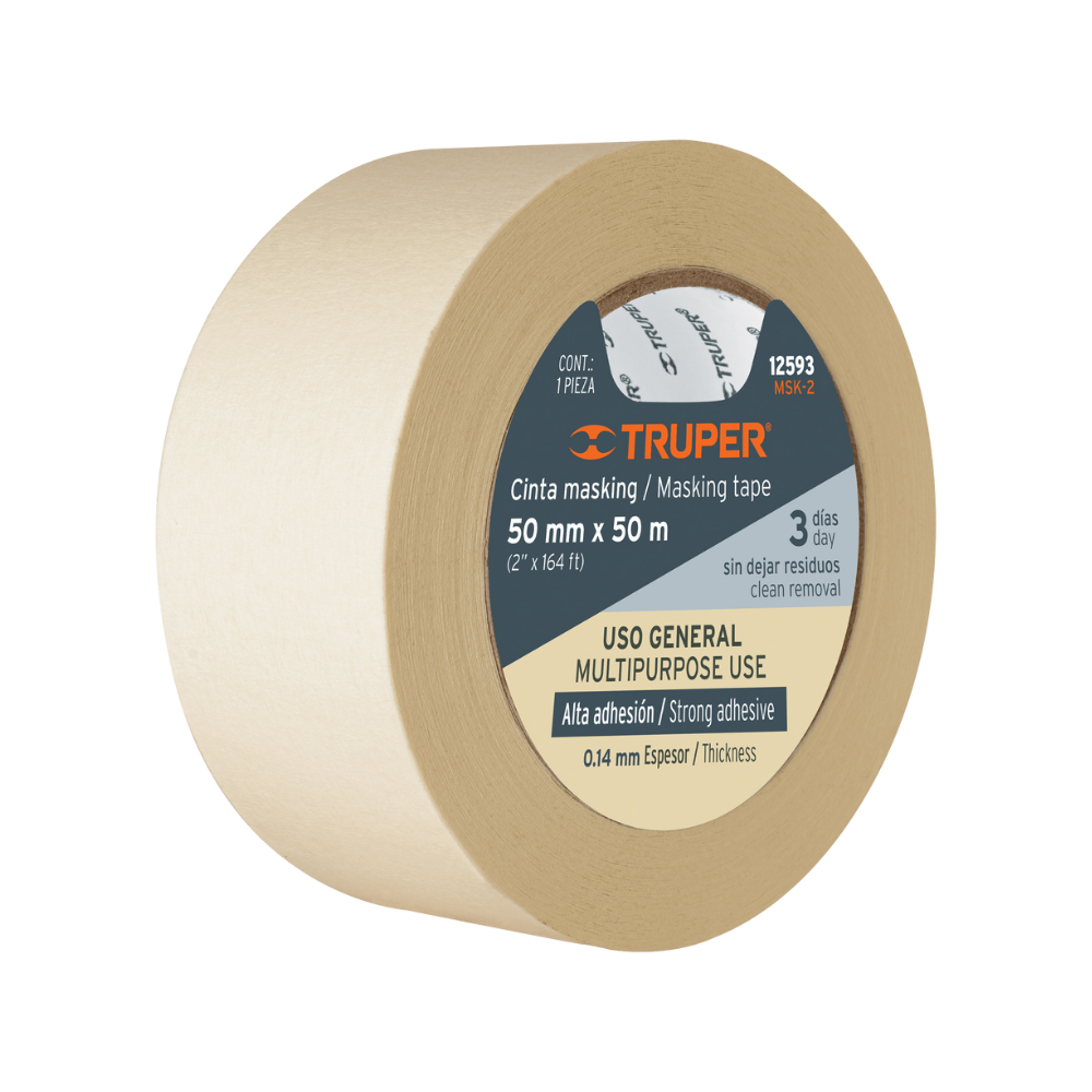 Cinta Masking Tape De 2" X 50 M Truper MSK-2 