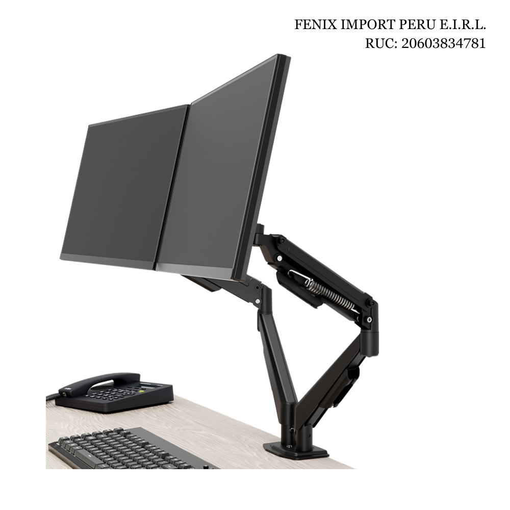 Soporte Dual Articulado para Monitores 13"–32" Acero Klip Xtreme - KMM-410