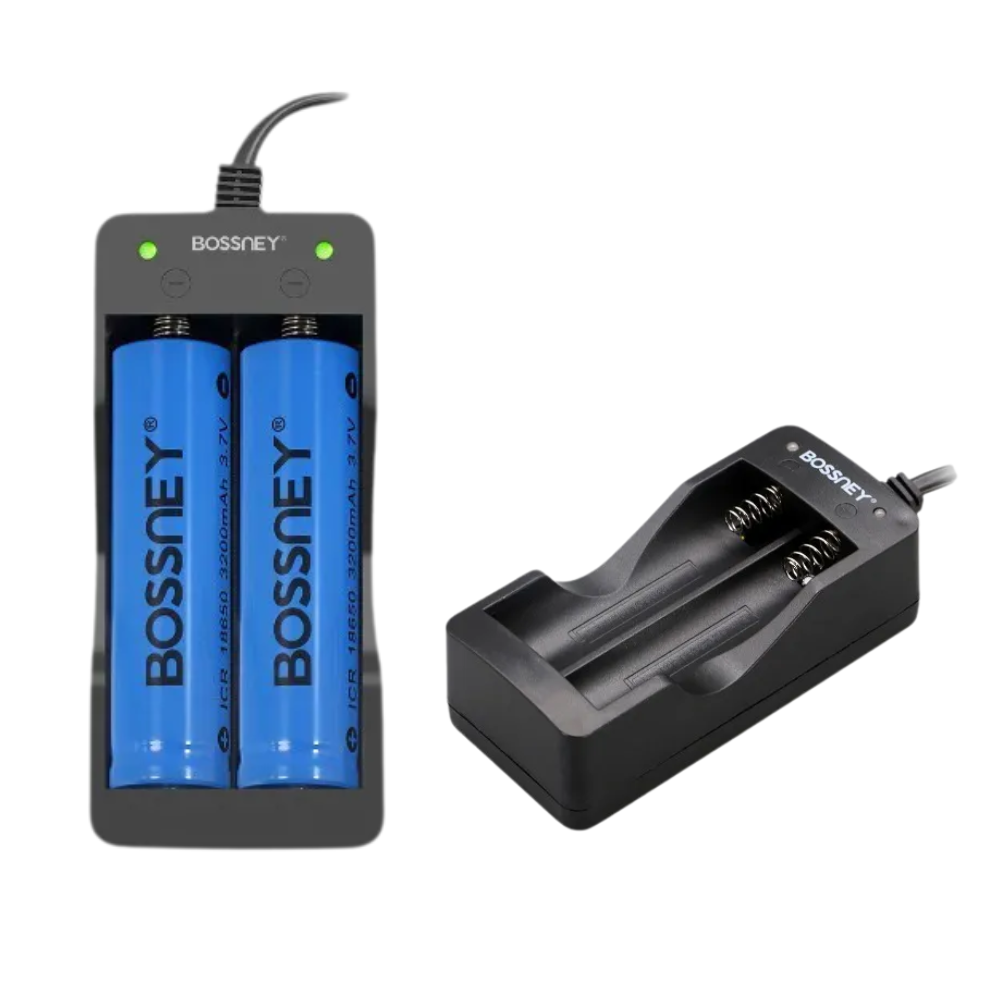 Cargador para Baterías 18650 Bossney BS-E6051