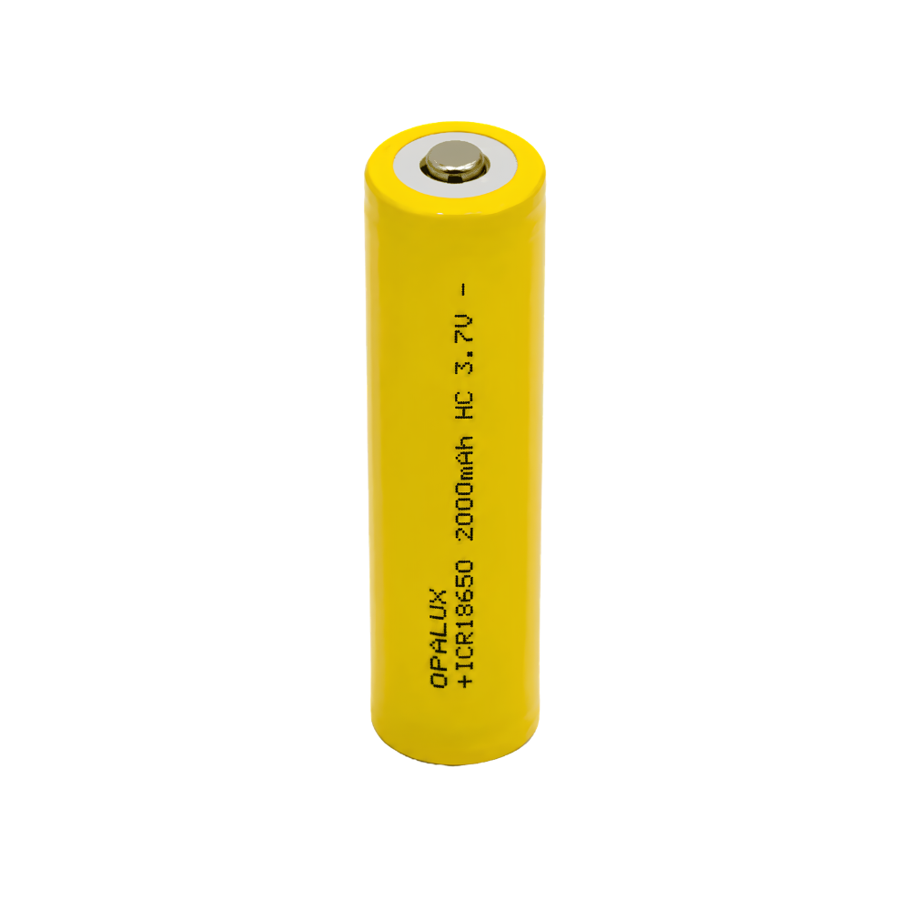 Baterias Recargables Con Pin/Boton 18650 2000mAh Marca Opalux ICR18650-2000Hc