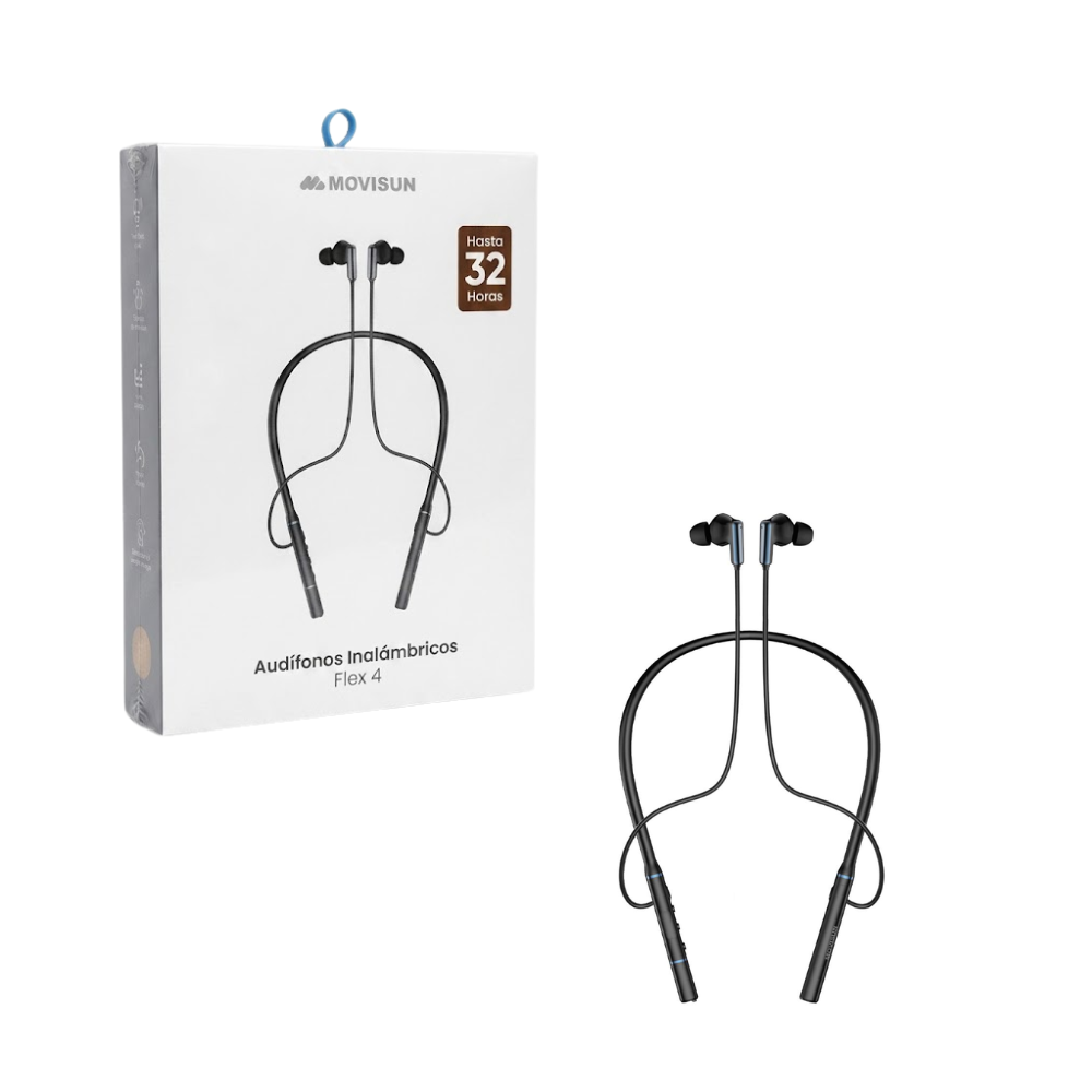 Audifonos Inalambricos Recargables 32 Horas Bluetooth 5.4 Flex 4 Movisun