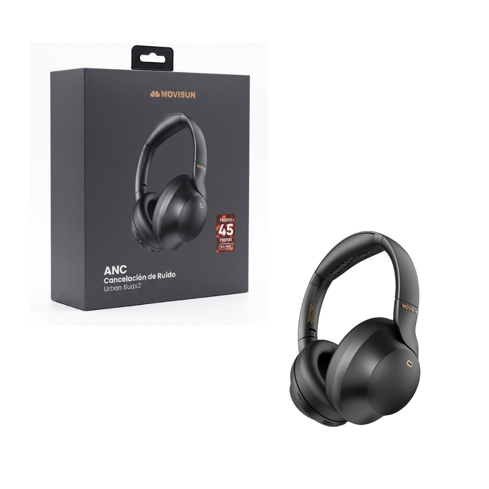 Audifono Inalambrico con Cancelacion de Ruido Modo Juego 45 horas Movisun Urban Buds 2 