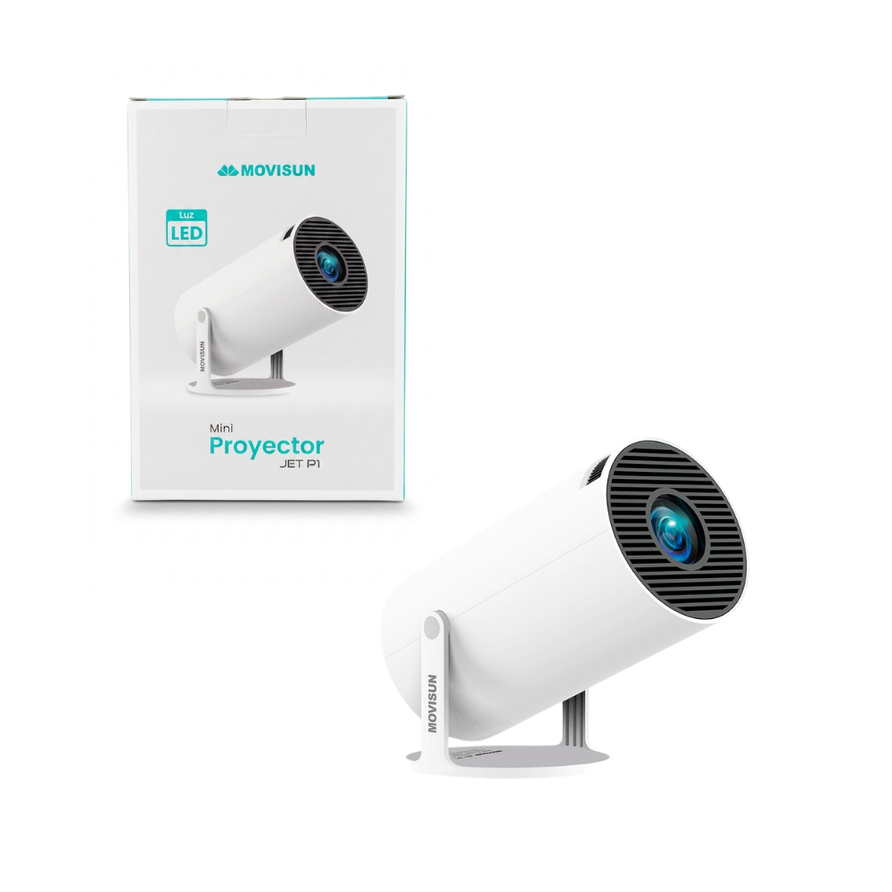 Mini Proyector Portatil Inteligente con WIFI y Bluetooth 4500 lm 720p Movisun Jet P1