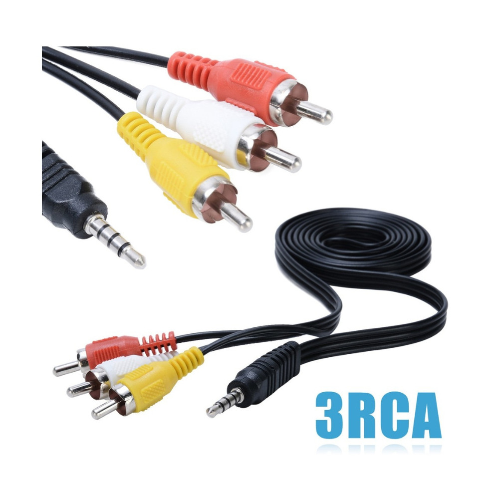 Cable Adaptador 3.5 mm A Rca De 1.5 Mts