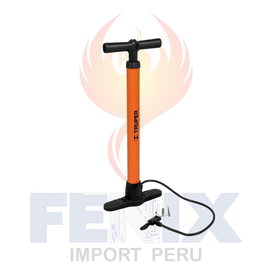 Inflador Para Bicicleta, Moto, Pelota Truper Bom-tr 100psi