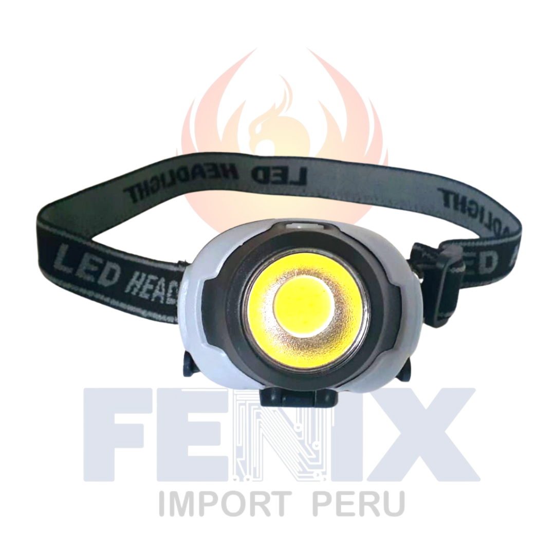 Linterna Frontal/De Cabeza De 1 Led 3 Watts 3 Modos A Pilas