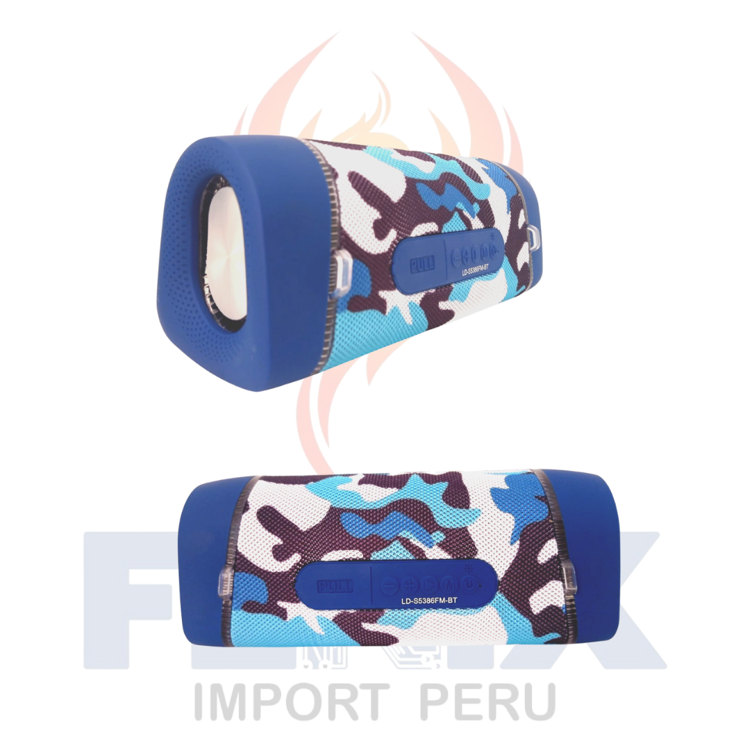 Parlante/Radio Bluetooth Recargable Con Luces Lidimi S5386