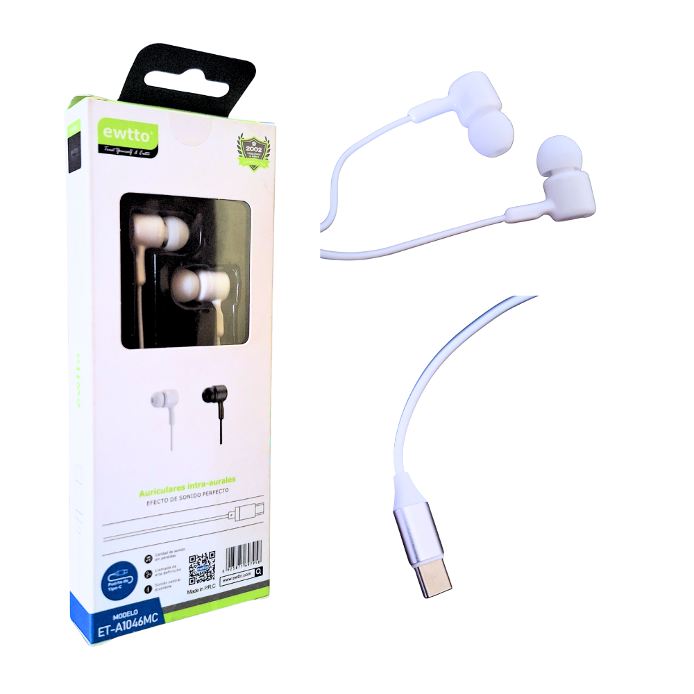 Audífonos Intra-auriculares Ewtto ET-A1046MC