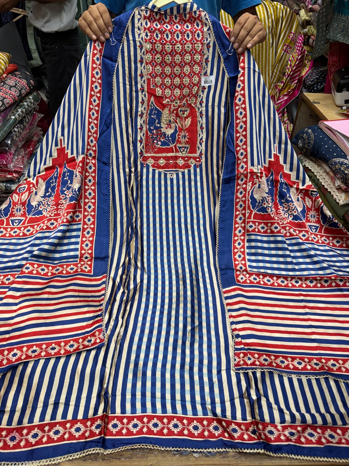 Stripes Gajji Silk - View 3