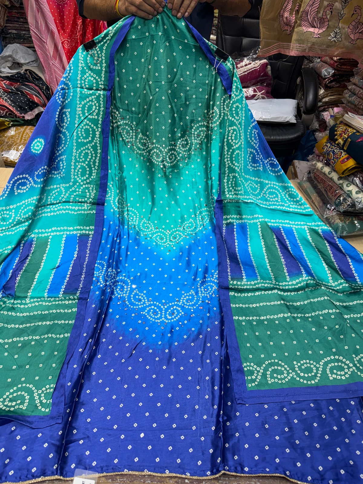 Ombre Jaipuri Gajji Silk - View 1