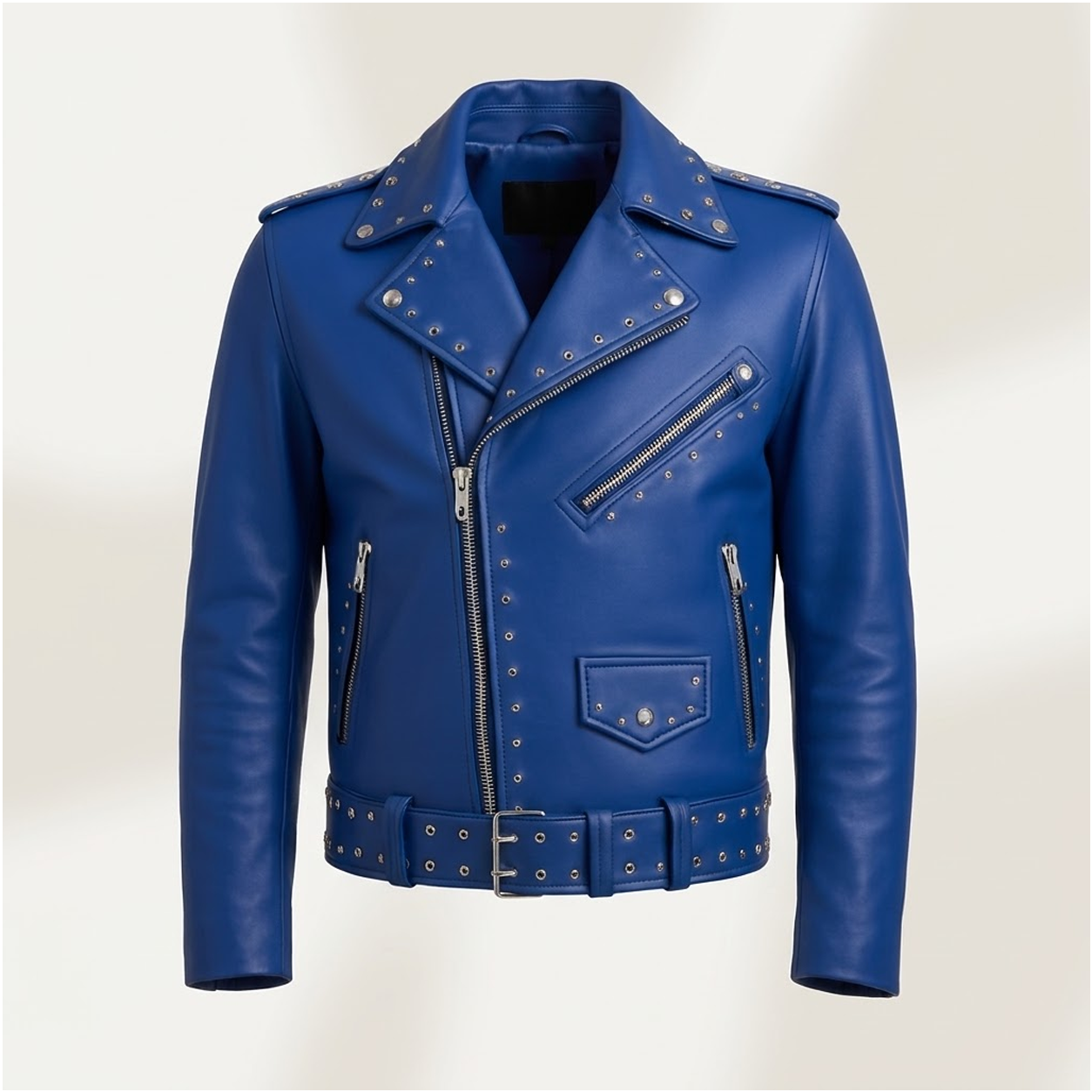 Blue Leather Jackets